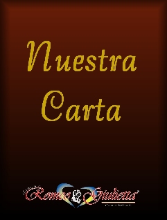 Nueva Carta Restaurante Romeo y Giulietta